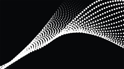 Fototapeta premium Black halftone pattern abstract background vector image