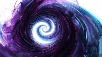 Fototapeta premium Abstract swirl of purple and blue, creating a mesmerizing optical illusion.