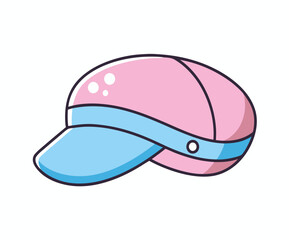 Fashionable cap stock illustration