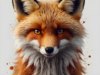 Naklejka premium charismatic red fox