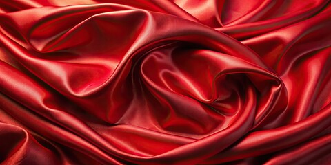 Obraz premium Red metallic silk satin fabric texture background , red, metallic, silk, satin, fabric, texture, background, luxurious, shiny