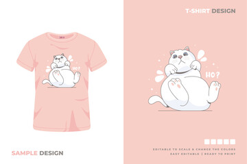 cat t shirt design printable vector 28