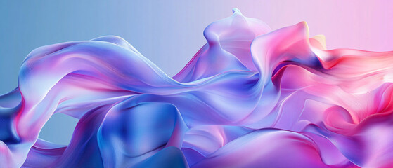 Obraz premium Abstract Purple and Blue Swirling Fabric Texture Background