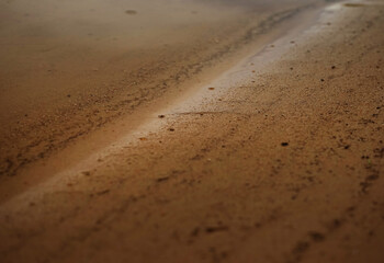 River sand near the river bank