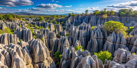 Unique limestone formations in the Tsingy of Ankarana, northern Madagascar , Madagascar, Tsingy, Ankarana, limestone