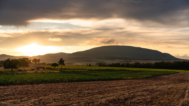 Donnersberg in der Abendsonne, August 2024