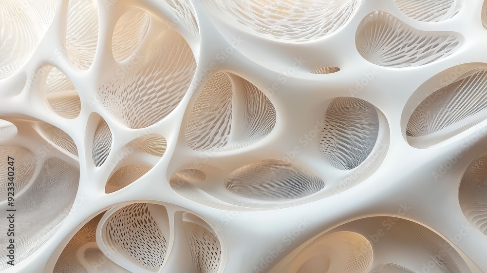 Poster intricate white texture showcasing organic forms and unique patterns. perfect for design and artisti