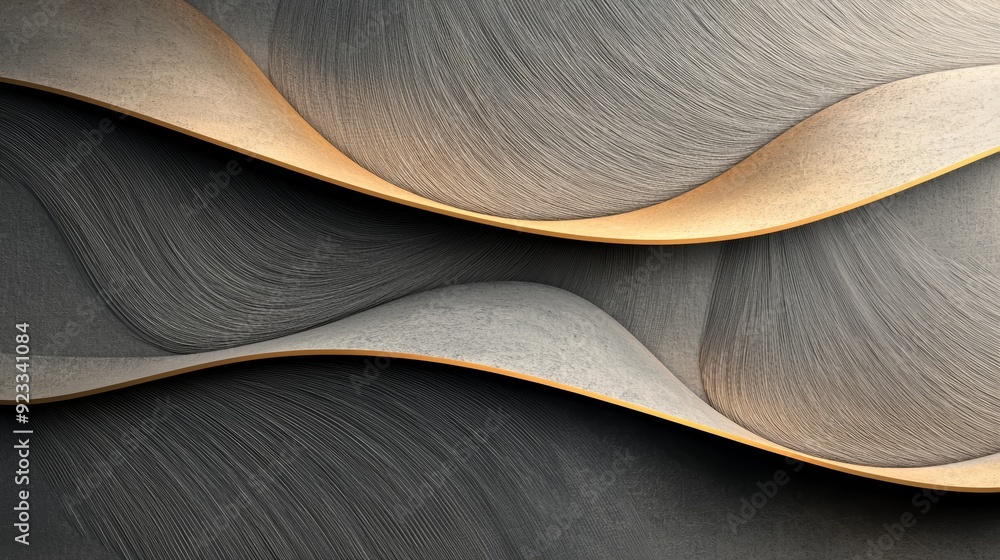Poster abstract texture featuring smooth waves and gentle curves, perfect for background or artistic projec