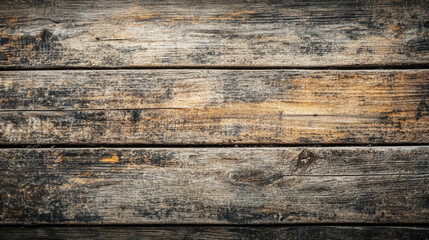 Rustic Wooden Planks with Dark and Weathered Texture