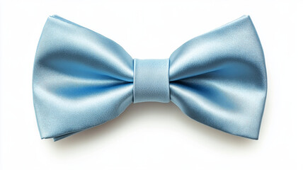 A bow tie viewed from the top, isolated on a white background