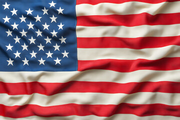 Obraz premium Illustration of the USA national flag