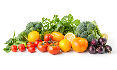 vegetable and fruits photo or illustrator on white background