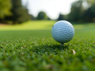 Obraz premium golf ball on green grass