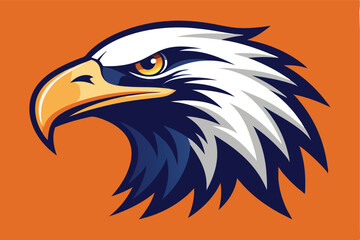  eagle head silhouette vector illustration 