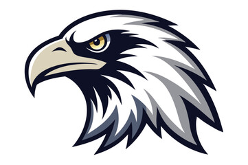  eagle head silhouette vector illustration 