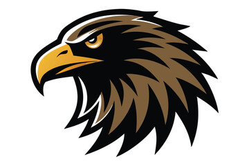  eagle head silhouette vector illustration 