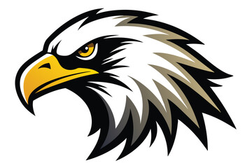  eagle head silhouette vector illustration 
