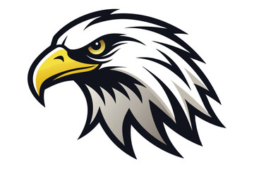  eagle head silhouette vector illustration 