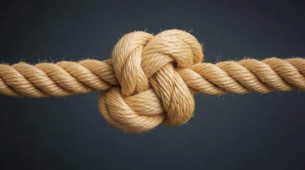 "A visually engaging illustration depicting integrated collaboration and collective effort through diverse ropes connected together. The design features multiple ropes in various colors and textures, 