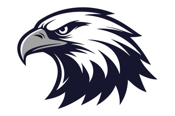  eagle head silhouette vector illustration 