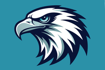  eagle head silhouette vector illustration 