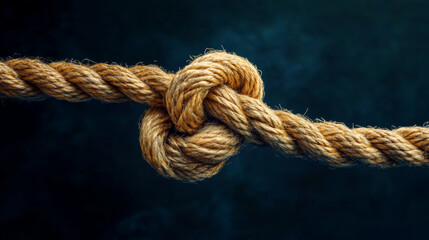 "A visually engaging illustration depicting integrated collaboration and collective effort through diverse ropes connected together. The design features multiple ropes in various colors and textures, 