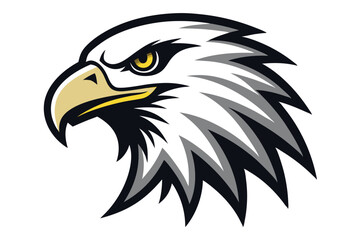  eagle head silhouette vector illustration 