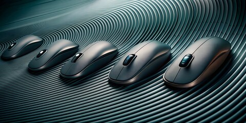 mouse on grey background