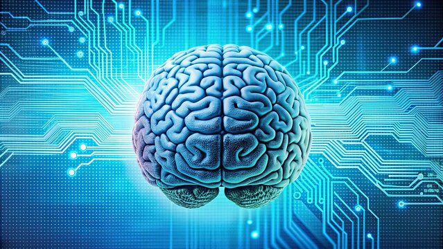 Digitale Gehirn als Konzept f?r k?nstliche Intelligenz , Technologie, Zukunft