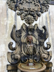 Fountain in Bom Jesus do Monte. Sameiro Sanctuary, Braga, Portugal. 2023-01-17