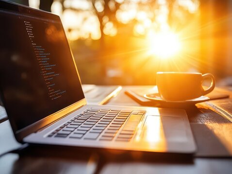 Remote work setups, vibrant flexibility, digital productivity, modern lifestyle