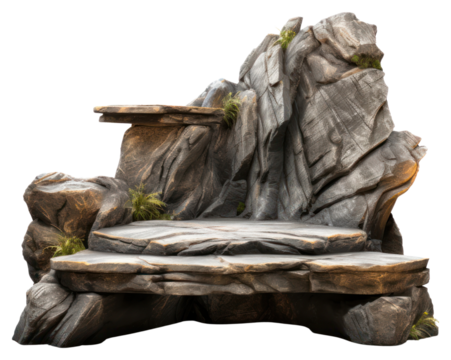 PNG  Natural rocky stage backdrop