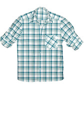 Plaid Check Men shirt organic cotton summer season.