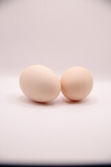 eggs on a white background