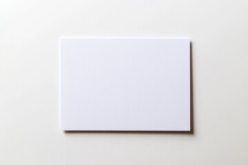 Fototapeta premium Blank Notecard. White Index Card with Copy Space for Education and Information