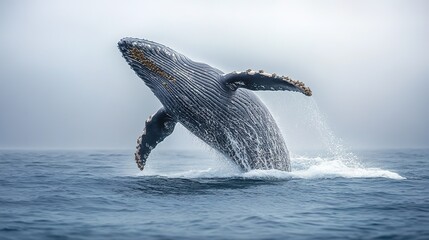 Fototapeta premium Whales in the Ocean: Majestic Marine Creatures in Their Natural Habitat
