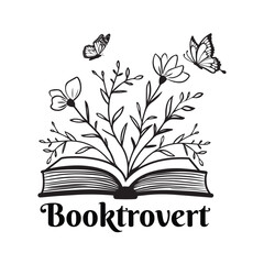 Librarian, Book Quotes,  Book Reading, Booktrovert - Typography T-shirt Design Vector
