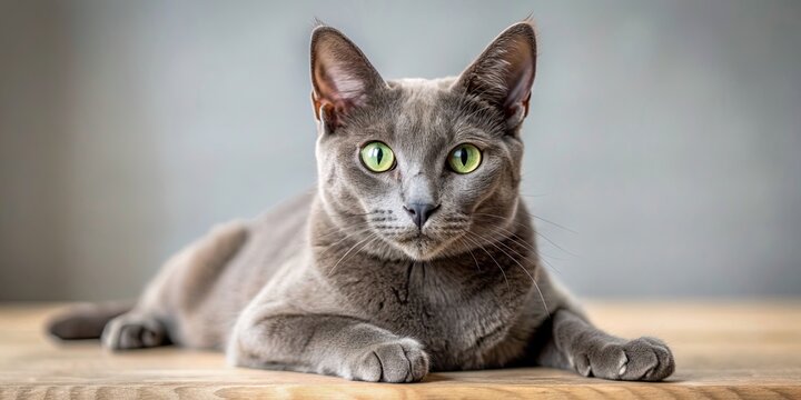 Rescued Korat cat with FIV happily playing and enjoying life, happy, FIV, rescued, Korat, feline, cat, pet, playing, enjoying