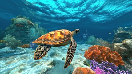 Obraz premium the beauty and diversity of marine ecosystems