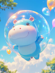 flying birds in the sky