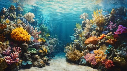 Naklejka premium Undersea coral reef 