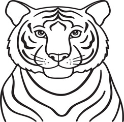 tiger head vector