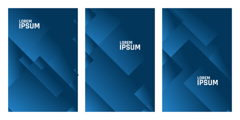 A abstract square designs. Featuring a dark blue background, geometric shapes, and the placeholder text, these versatile graphics are perfect for modern presentations, branding, and digital designs.