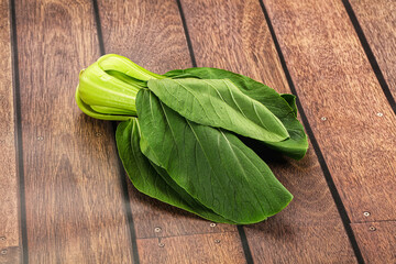 Fototapeta premium Raw asian Pak Choy salad