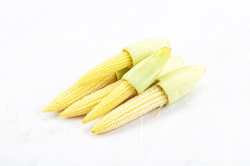 Small young baby corn heap