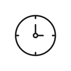 Clock icon design template isolated illustration