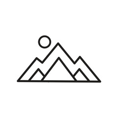 Mountain logo icon design template isolated illustration