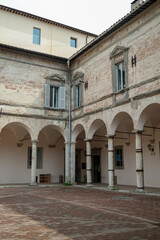 Courtyard of an old European building