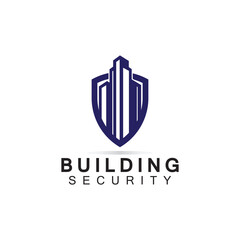 Building security logo design template.