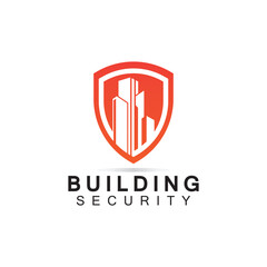 Building security logo design template.
